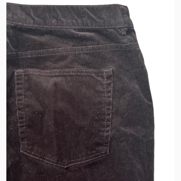CHAPS CORDUROY BLACK CHICO BOOTCUT  PANTS STRETCH PLUS-SIZE 16 - Picture 6 of 9